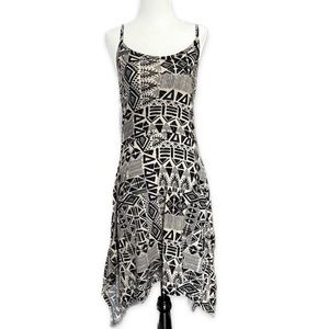 Black and White Small Magazine Dress